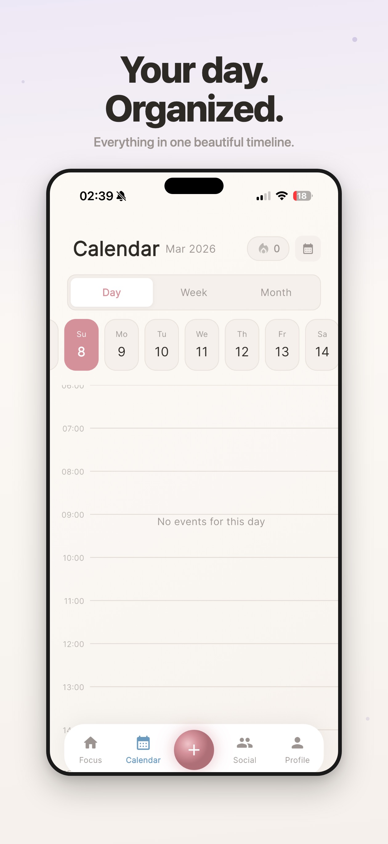 Dein Tag. Organisiert.
